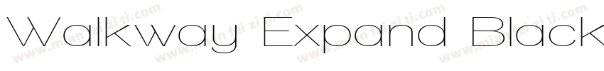 Walkway Expand Black字体转换